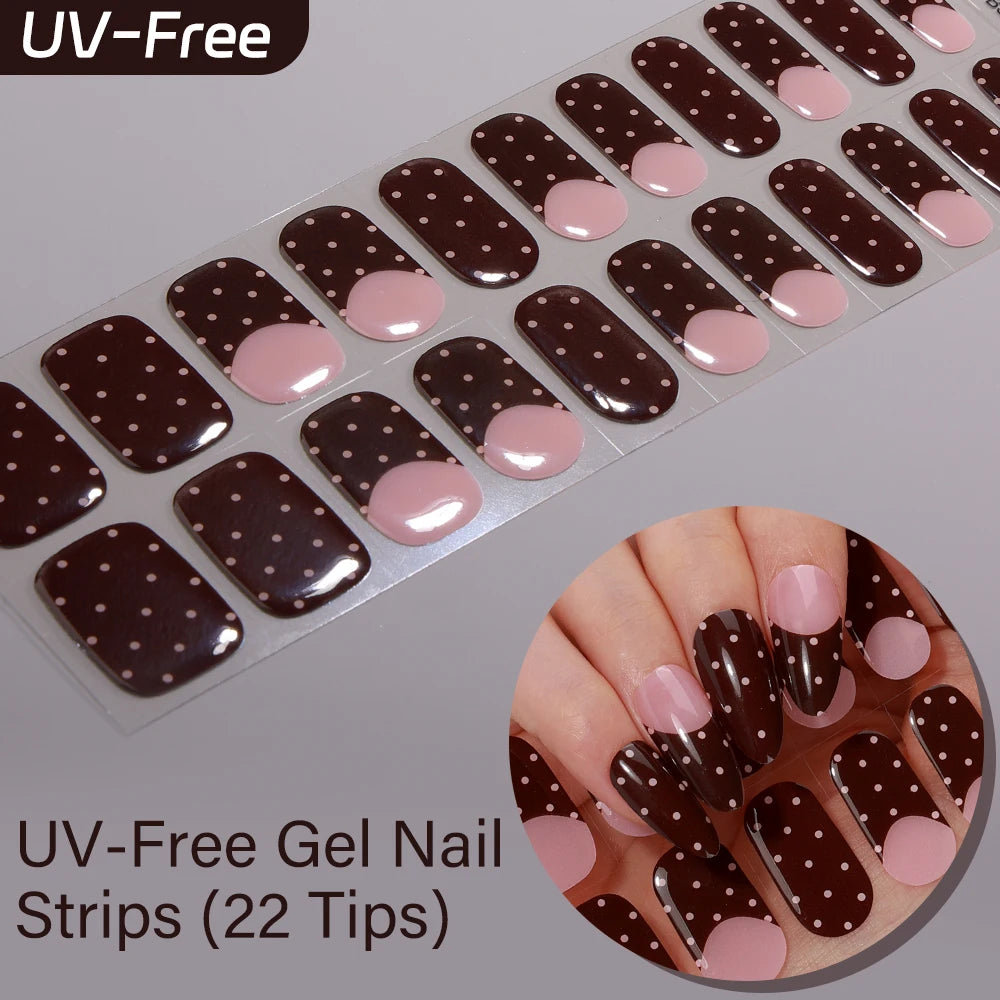 Sakura Ombré – 22-Tip UV-Free Gel Nail Strips