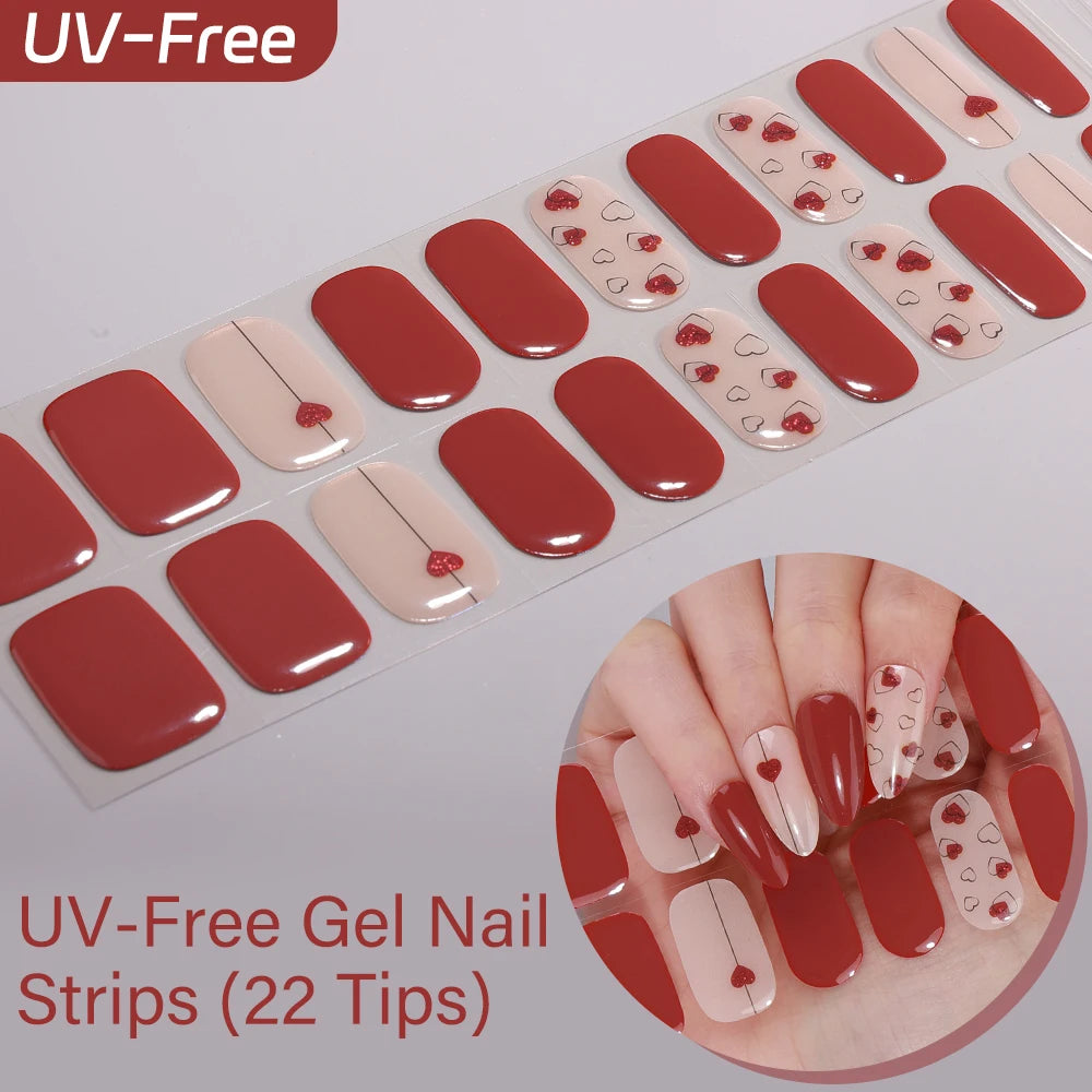 Sakura Ombré – 22-Tip UV-Free Gel Nail Strips