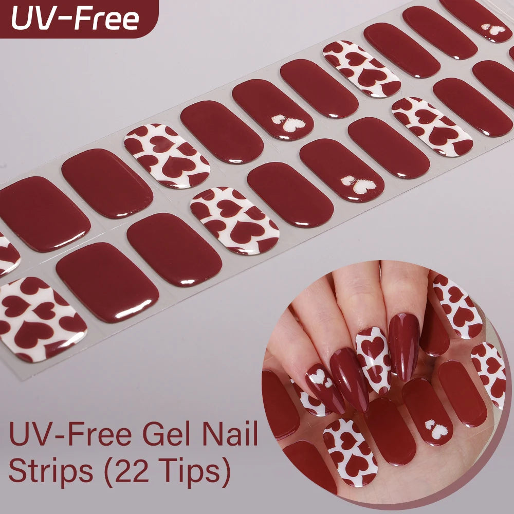 Sakura Ombré – 22-Tip UV-Free Gel Nail Strips