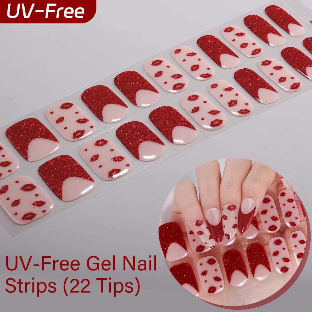 Sakura Ombré – 22-Tip UV-Free Gel Nail Strips