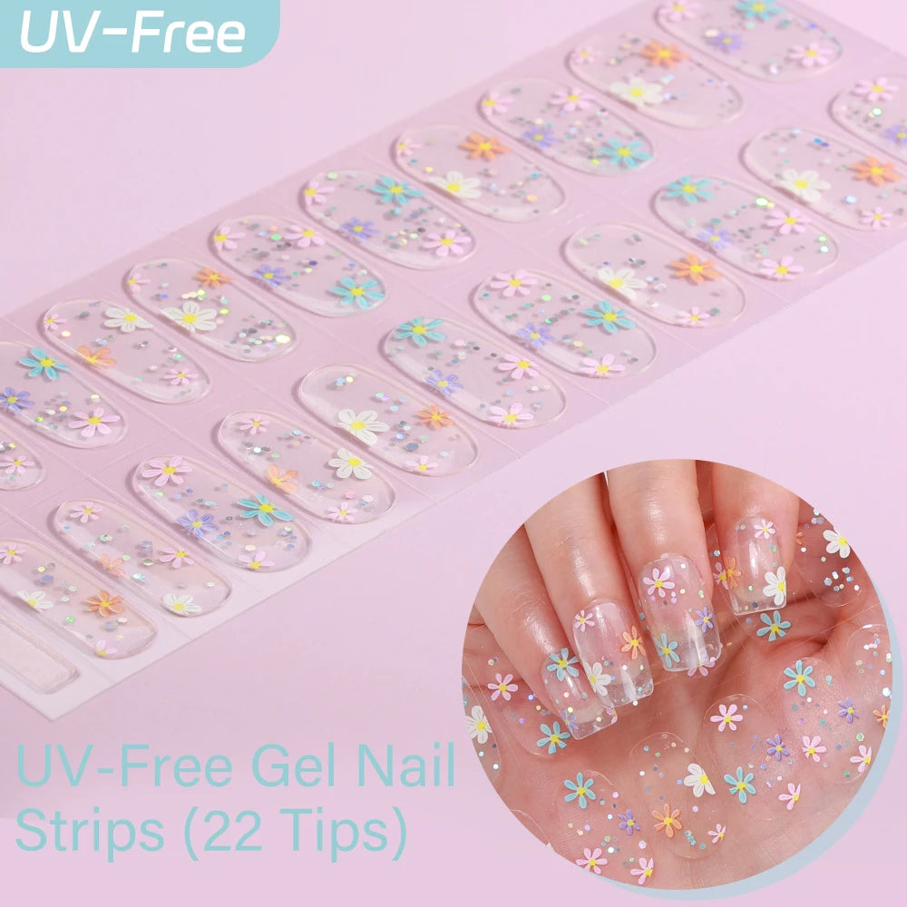 Sakura Ombré – 22-Tip UV-Free Gel Nail Strips