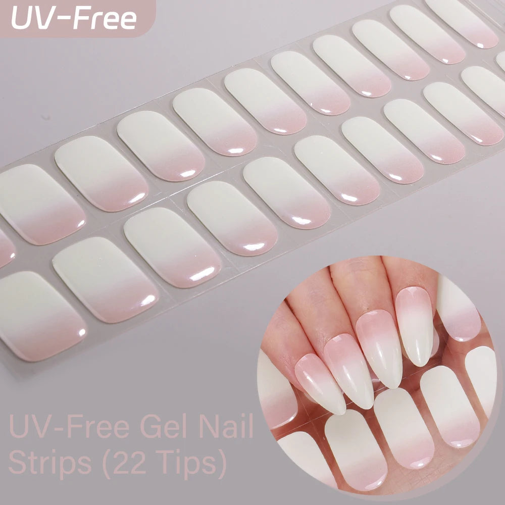Sakura Ombré – 22-Tip UV-Free Gel Nail Strips