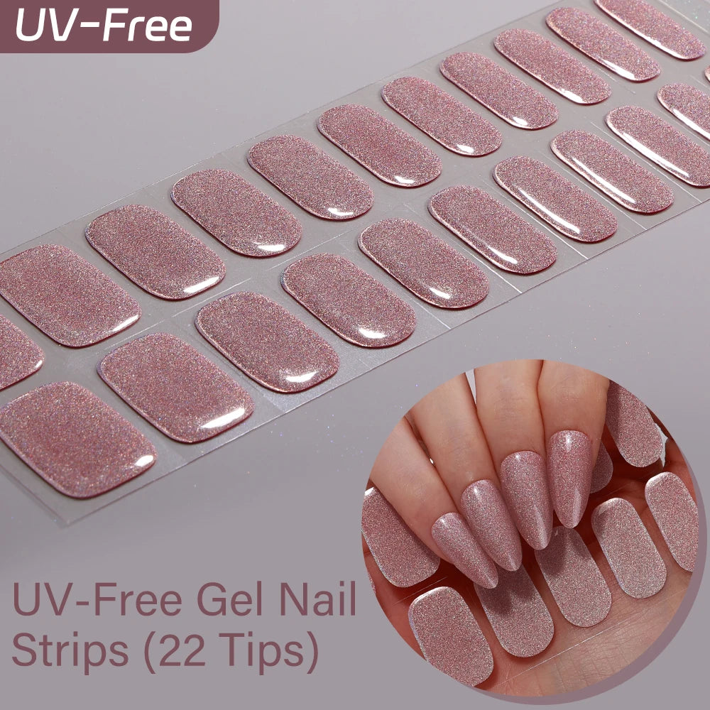 Sakura Ombré – 22-Tip UV-Free Gel Nail Strips