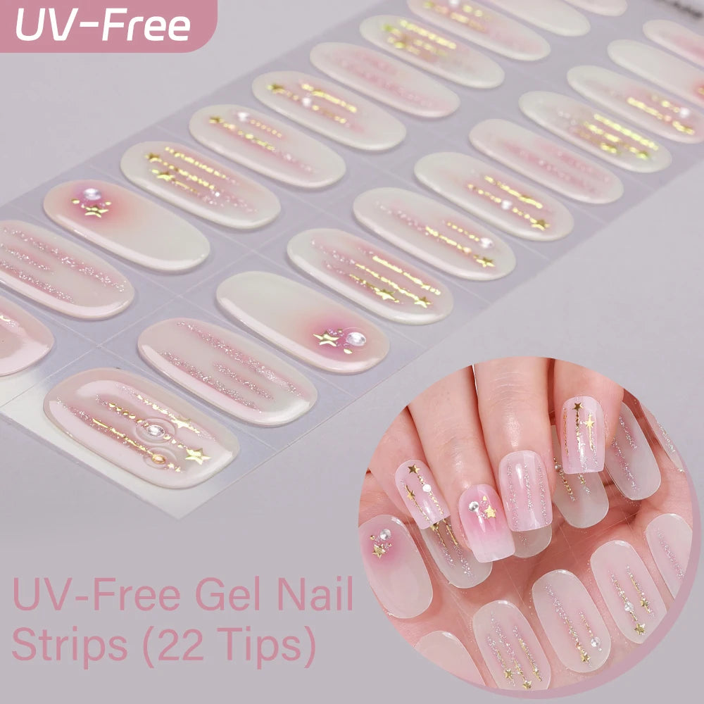Sakura Ombré – 22-Tip UV-Free Gel Nail Strips