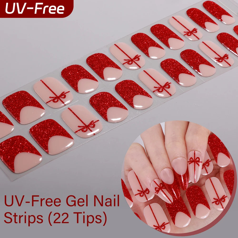 Sakura Ombré – 22-Tip UV-Free Gel Nail Strips